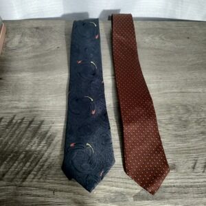 Lot of 2 Vintage Etienne Aigner In Mens Necktie Ties